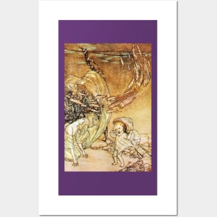 The Infancy of Undine - Arthur Rackham, Friedrich de la Motte Fouqu Posters and Art